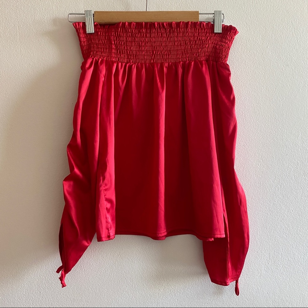 Luxmi Pink Off-The-Shoulder Top